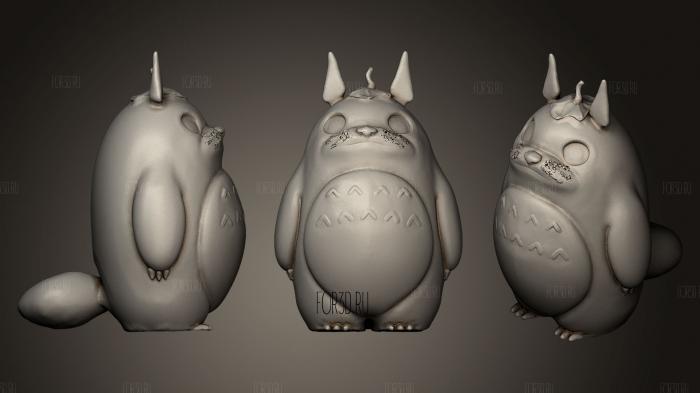 Totoro 3d stl модель для ЧПУ
